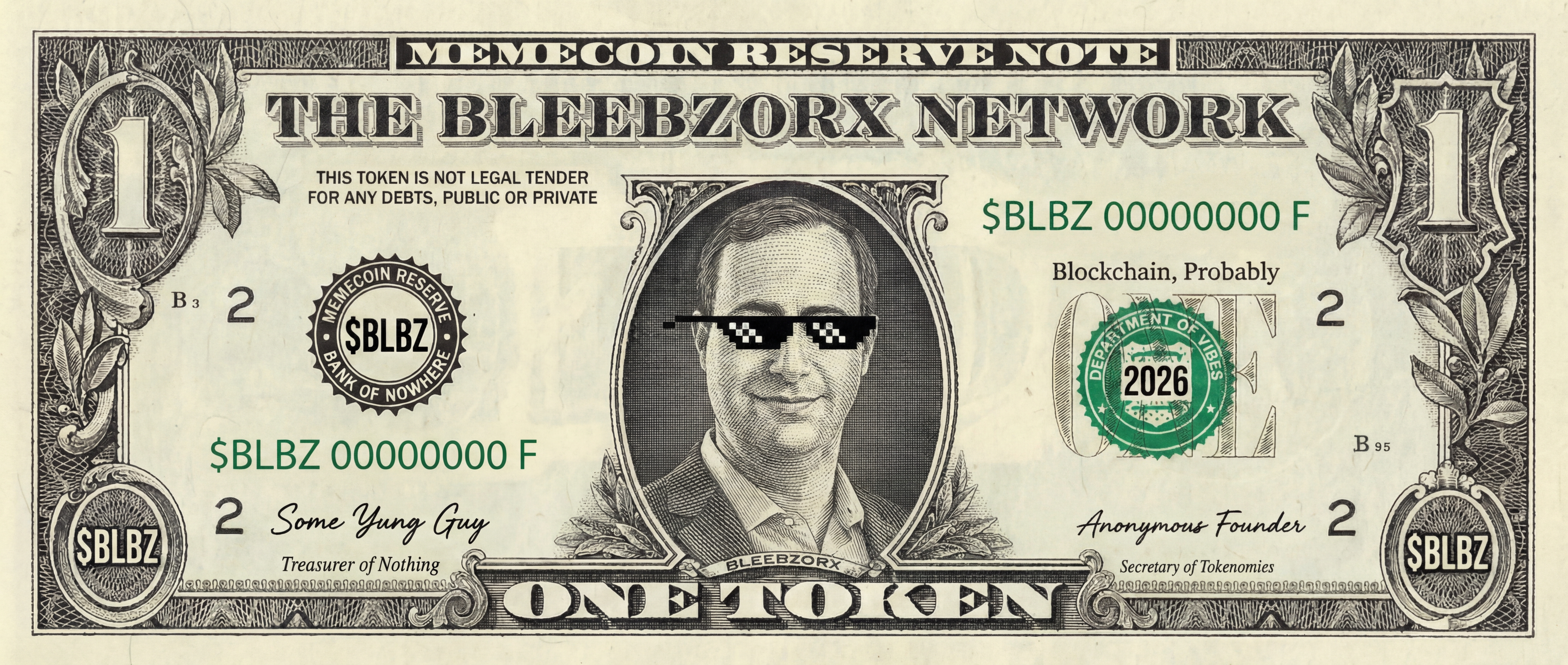 The Bleebzorx Network - Memecoin Reserve Note